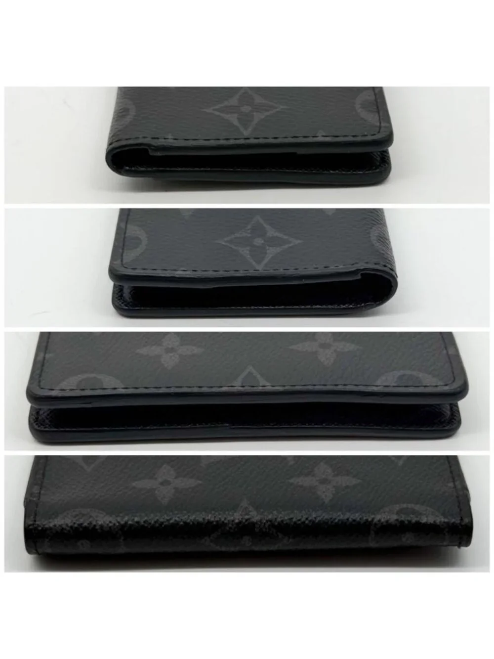 Louis Vuitton Pocket Organizer Eclipse Monogram Pass Case Wallet Card Holder